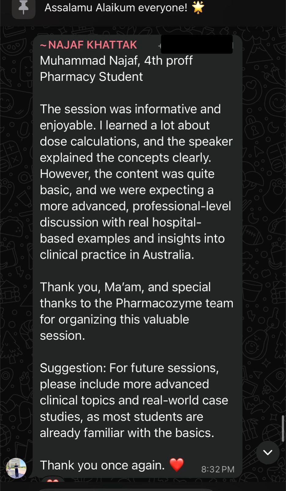 Student review 1