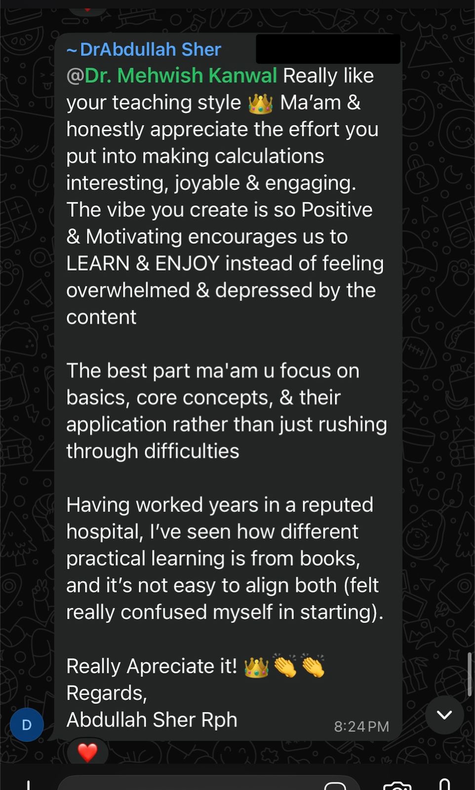 Student review 5